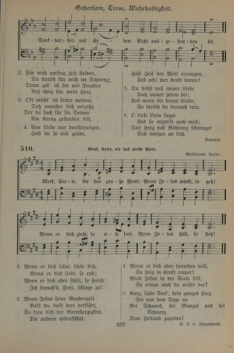 Gesangbuch der Evangelischen Gemeinschaft: für öffentlichen und häuslichen Gottesdient page 337