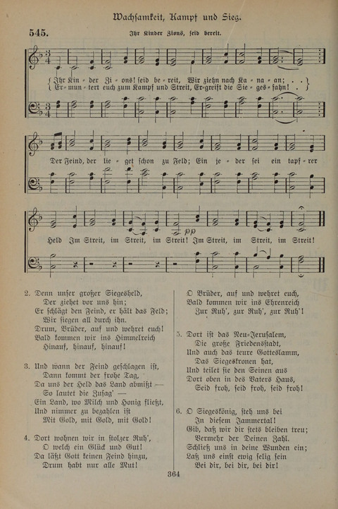 Gesangbuch der Evangelischen Gemeinschaft: für öffentlichen und häuslichen Gottesdient page 364