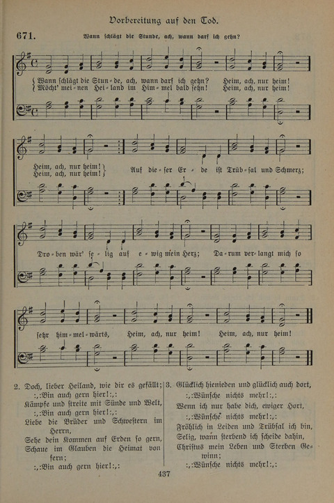 Gesangbuch der Evangelischen Gemeinschaft: für öffentlichen und häuslichen Gottesdient page 437