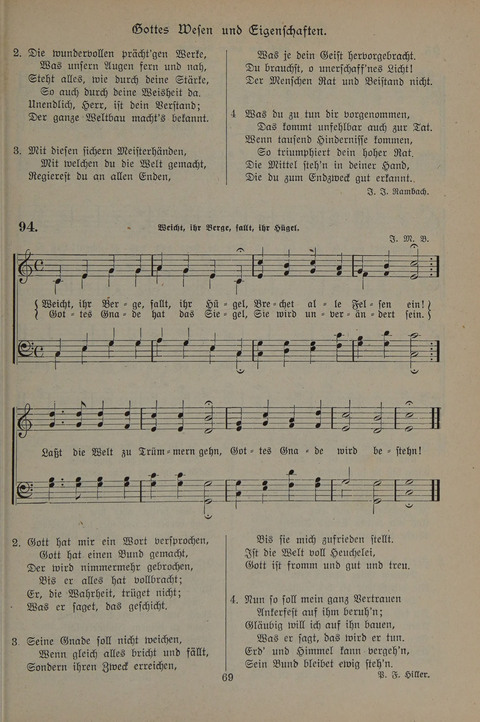 Gesangbuch der Evangelischen Gemeinschaft: für öffentlichen und häuslichen Gottesdient page 69