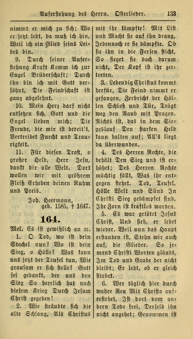 Gesangbuch der Evangelischen Kirche: herausgegeben von der Deutschen Evangelischen Synode von Nord-Amerika page 133