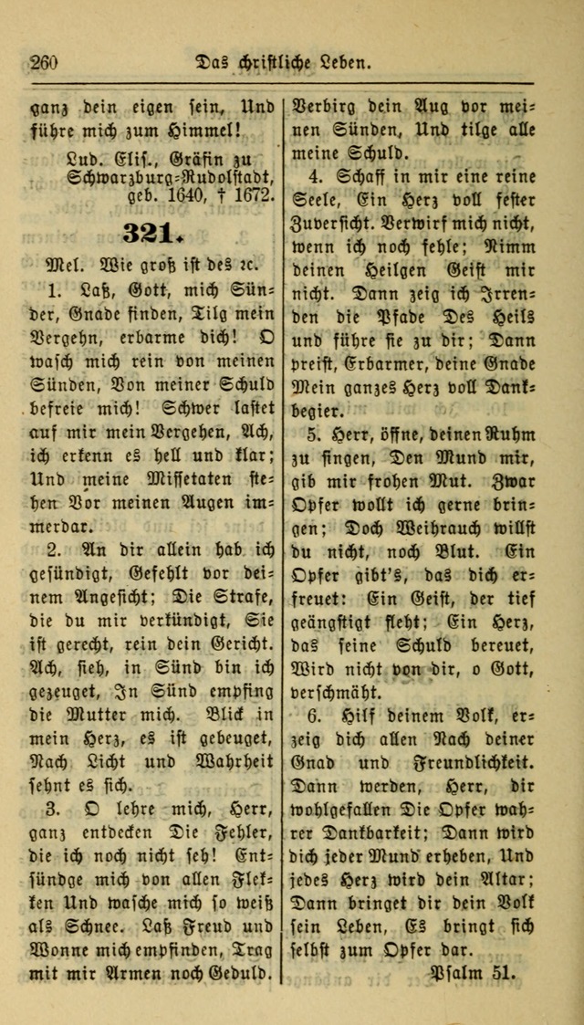 Gesangbuch der Evangelischen Kirche: herausgegeben von der Deutschen Evangelischen Synode von Nord-Amerika page 260