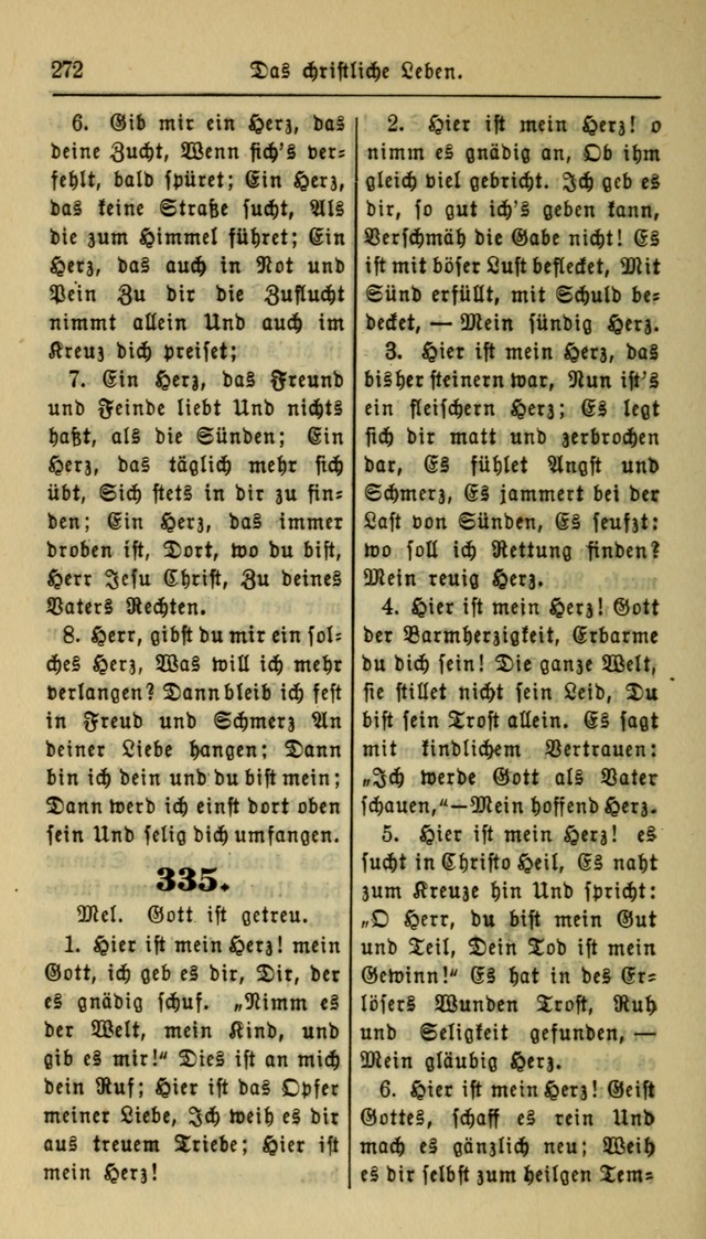 Gesangbuch der Evangelischen Kirche: herausgegeben von der Deutschen Evangelischen Synode von Nord-Amerika page 272