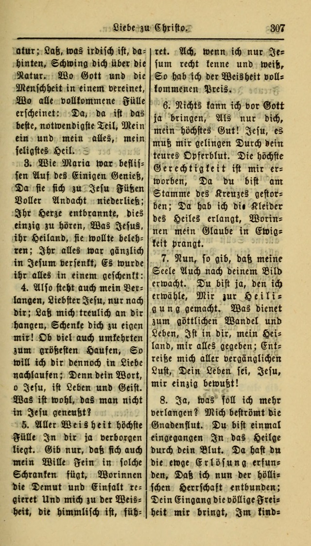 Gesangbuch der Evangelischen Kirche: herausgegeben von der Deutschen Evangelischen Synode von Nord-Amerika page 307