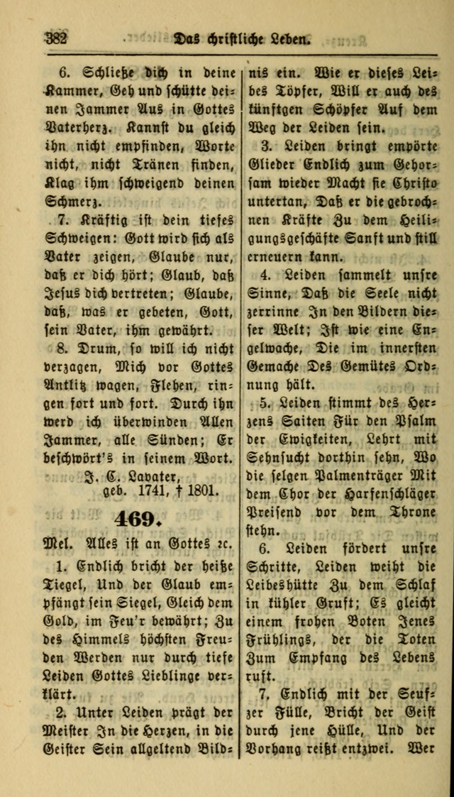 Gesangbuch der Evangelischen Kirche: herausgegeben von der Deutschen Evangelischen Synode von Nord-Amerika page 382