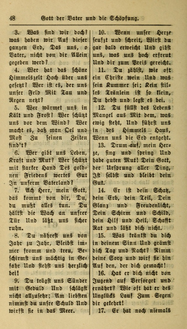 Gesangbuch der Evangelischen Kirche: herausgegeben von der Deutschen Evangelischen Synode von Nord-Amerika page 48