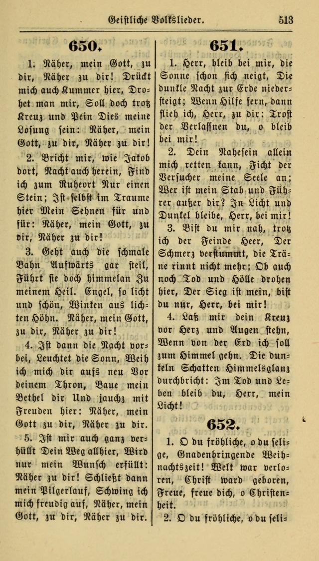 Gesangbuch der Evangelischen Kirche: herausgegeben von der Deutschen Evangelischen Synode von Nord-Amerika page 513