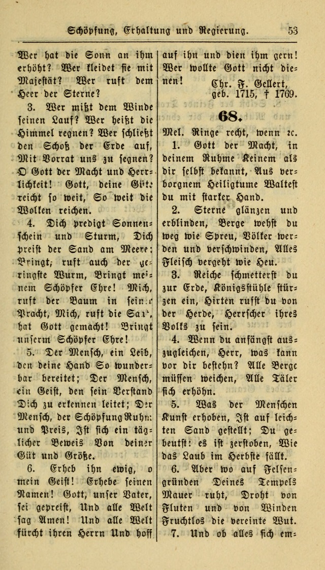 Gesangbuch der Evangelischen Kirche: herausgegeben von der Deutschen Evangelischen Synode von Nord-Amerika page 53