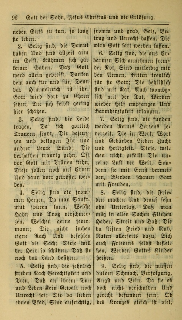 Gesangbuch der Evangelischen Kirche: herausgegeben von der Deutschen Evangelischen Synode von Nord-Amerika page 96