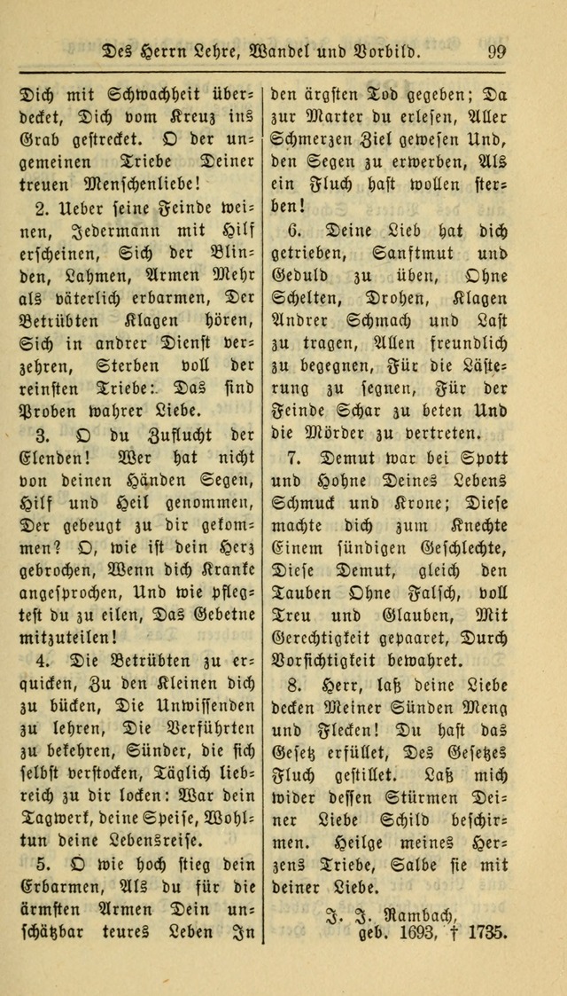 Gesangbuch der Evangelischen Kirche: herausgegeben von der Deutschen Evangelischen Synode von Nord-Amerika page 99