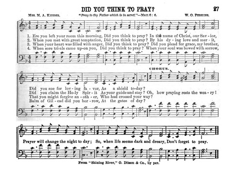 Gospel Echoes: A Choice Collection of Songs for Use in the Sunday-School, Prayer and Praise Meetings, and the Home Circle page 25