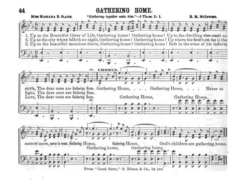 Gospel Echoes: A Choice Collection of Songs for Use in the Sunday-School, Prayer and Praise Meetings, and the Home Circle page 42