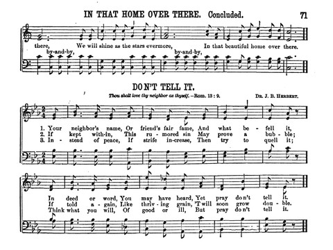 Gospel Echoes: A Choice Collection of Songs for Use in the Sunday-School, Prayer and Praise Meetings, and the Home Circle page 69