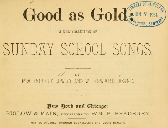 Good as Gold: A New Collection of Sunday School Songs page v