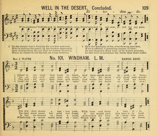 Grace and Glory: a choice collection of sacred songs, original and selected, for Sabbath-schools, revivals, etc. page 109