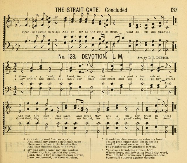 Grace and Glory: a choice collection of sacred songs, original and selected, for Sabbath-schools, revivals, etc. page 137