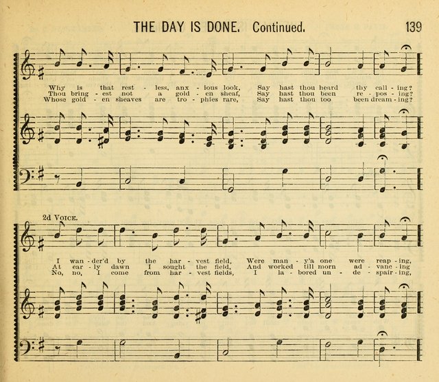 Grace and Glory: a choice collection of sacred songs, original and selected, for Sabbath-schools, revivals, etc. page 139