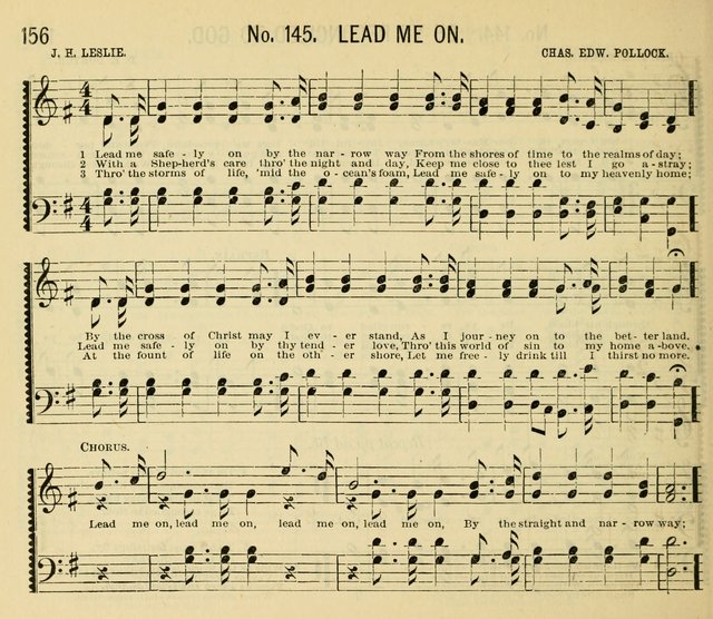 Grace and Glory: a choice collection of sacred songs, original and selected, for Sabbath-schools, revivals, etc. page 156