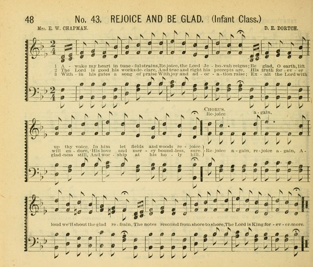 Grace and Glory: a choice collection of sacred songs, original and selected, for Sabbath-schools, revivals, etc. page 48