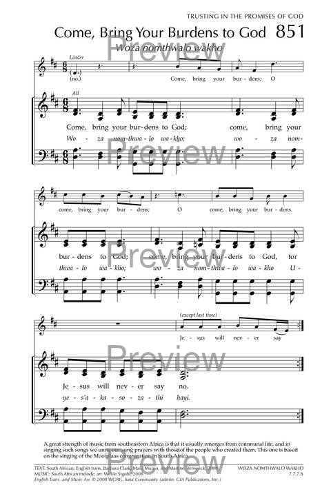 Glory to God: the Presbyterian Hymnal page 1048