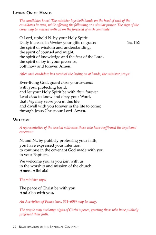 Glory to God: the Presbyterian Hymnal page 22