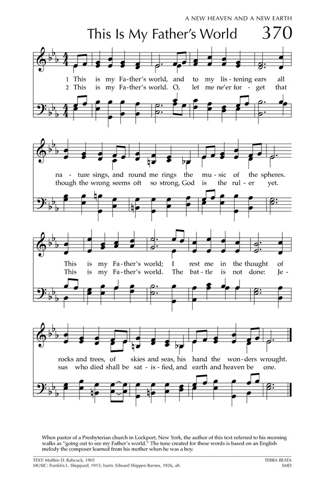 Glory to God: the Presbyterian Hymnal page 492