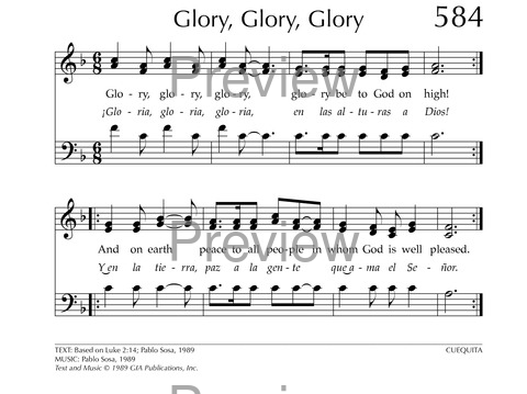 Glory to God: the Presbyterian Hymnal page 736