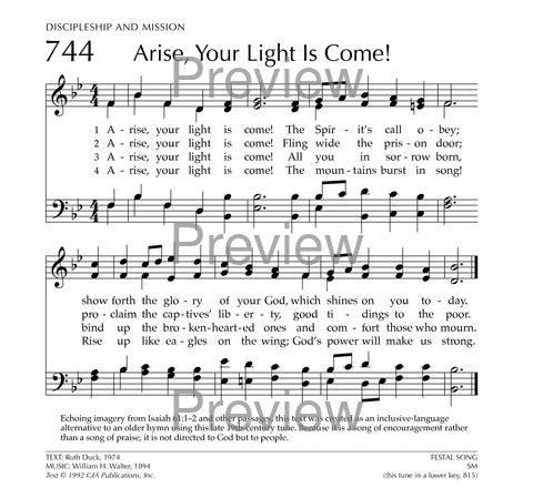 Glory to God: the Presbyterian Hymnal page 920