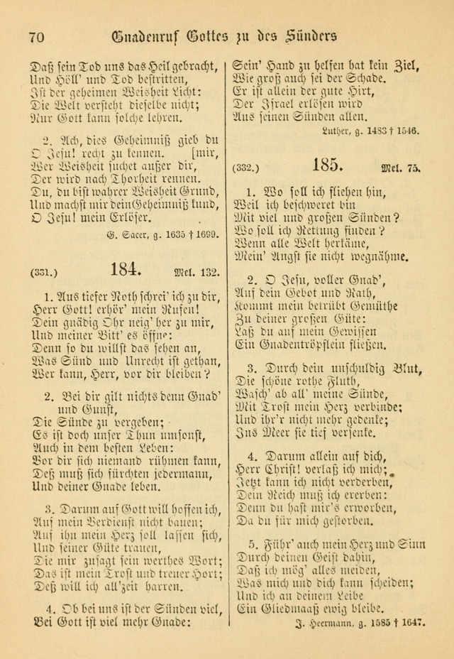 Gesangbuch der Evangelischen Brüdergemeinen in Nord Amerika (Neue vermehrte Aufl.) page 194