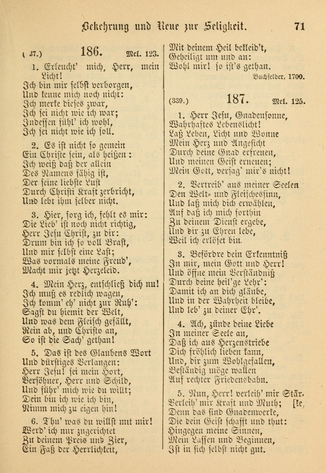 Gesangbuch der Evangelischen Brüdergemeinen in Nord Amerika (Neue vermehrte Aufl.) page 195