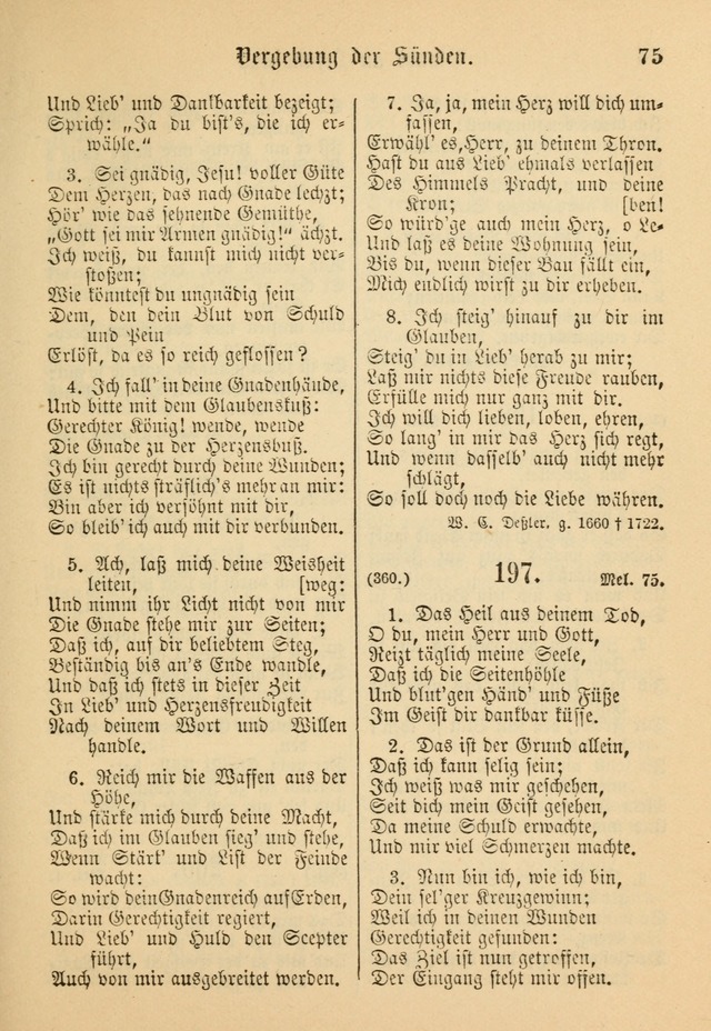 Gesangbuch der Evangelischen Brüdergemeinen in Nord Amerika (Neue vermehrte Aufl.) page 199