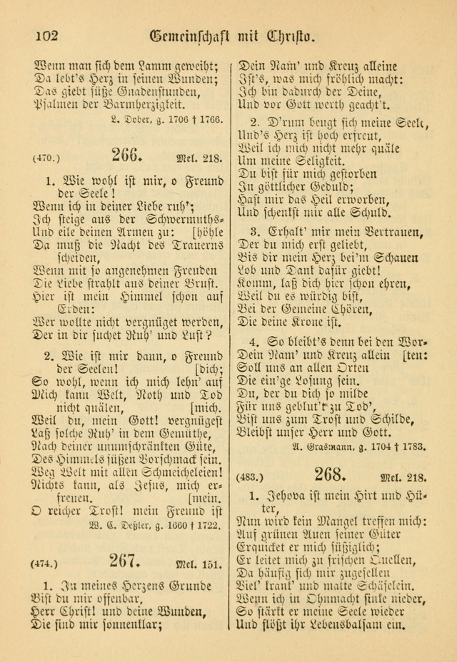 Gesangbuch der Evangelischen Brüdergemeinen in Nord Amerika (Neue vermehrte Aufl.) page 226