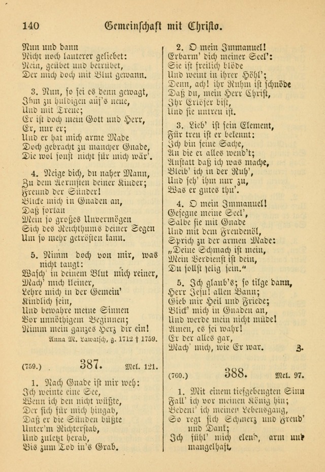 Gesangbuch der Evangelischen Brüdergemeinen in Nord Amerika (Neue vermehrte Aufl.) page 264