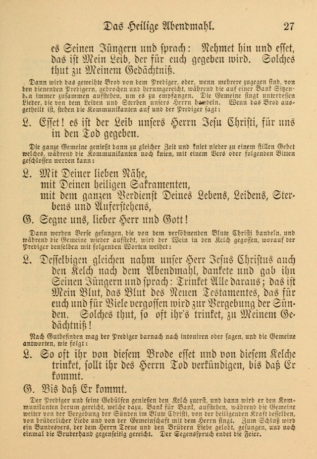 Gesangbuch der Evangelischen Brüdergemeinen in Nord Amerika (Neue vermehrte Aufl.) page 27