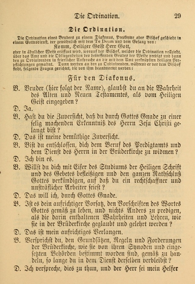 Gesangbuch der Evangelischen Brüdergemeinen in Nord Amerika (Neue vermehrte Aufl.) page 29