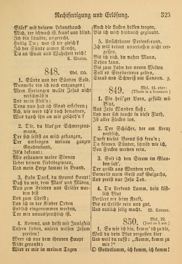 Gesangbuch der Evangelischen Brüdergemeinen in Nord Amerika (Neue vermehrte Aufl.) page 449