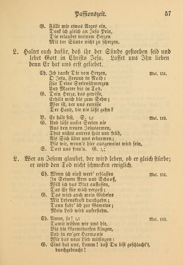 Gesangbuch der Evangelischen Brüdergemeinen in Nord Amerika (Neue vermehrte Aufl.) page 57