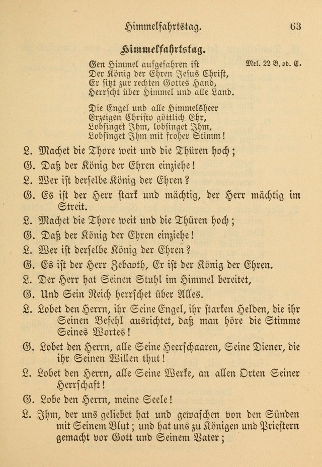 Gesangbuch der Evangelischen Brüdergemeinen in Nord Amerika (Neue vermehrte Aufl.) page 63