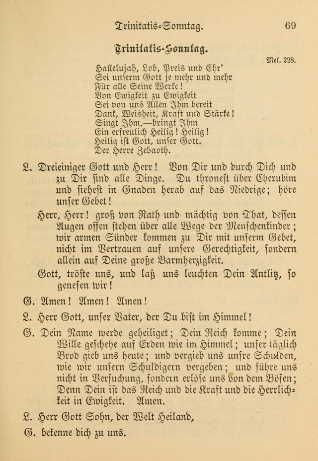 Gesangbuch der Evangelischen Brüdergemeinen in Nord Amerika (Neue vermehrte Aufl.) page 69