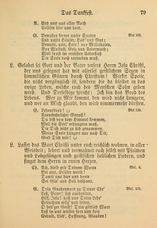 Gesangbuch der Evangelischen Brüdergemeinen in Nord Amerika (Neue vermehrte Aufl.) page 79