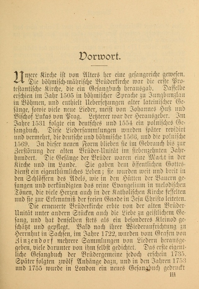 Gesangbuch der Evangelischen Brüdergemeinen in Nord Amerika (Neue vermehrte Aufl.) page xi