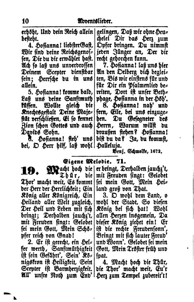 Gesangbuch für Gemeinden des Evangelisch-Lutherischen Bekenntnisses  page 10