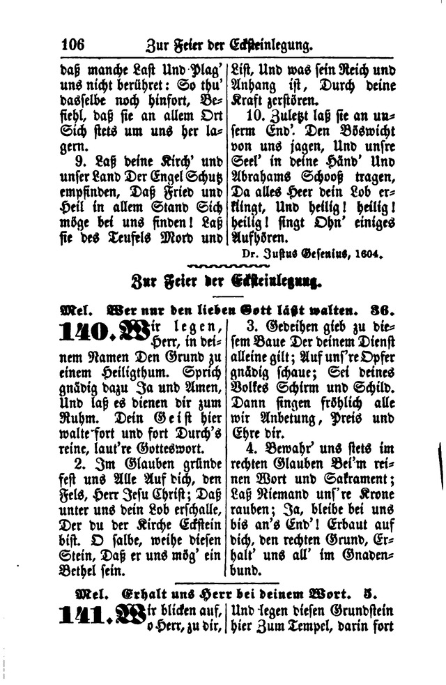 Gesangbuch für Gemeinden des Evangelisch-Lutherischen Bekenntnisses  page 106