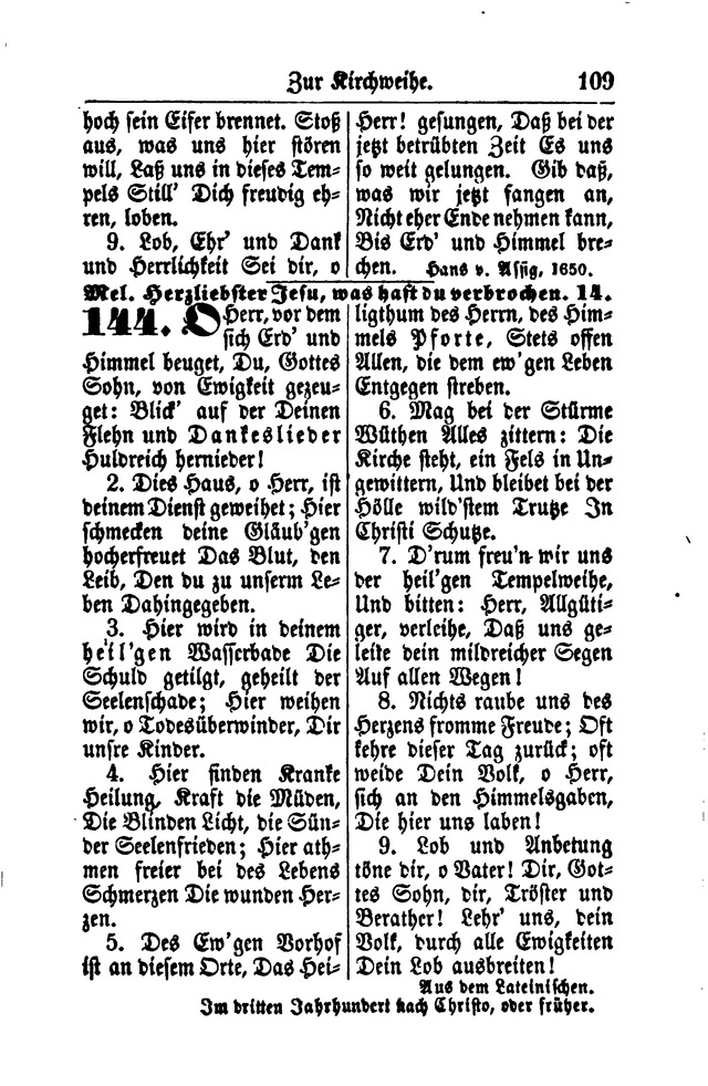 Gesangbuch für Gemeinden des Evangelisch-Lutherischen Bekenntnisses  page 109