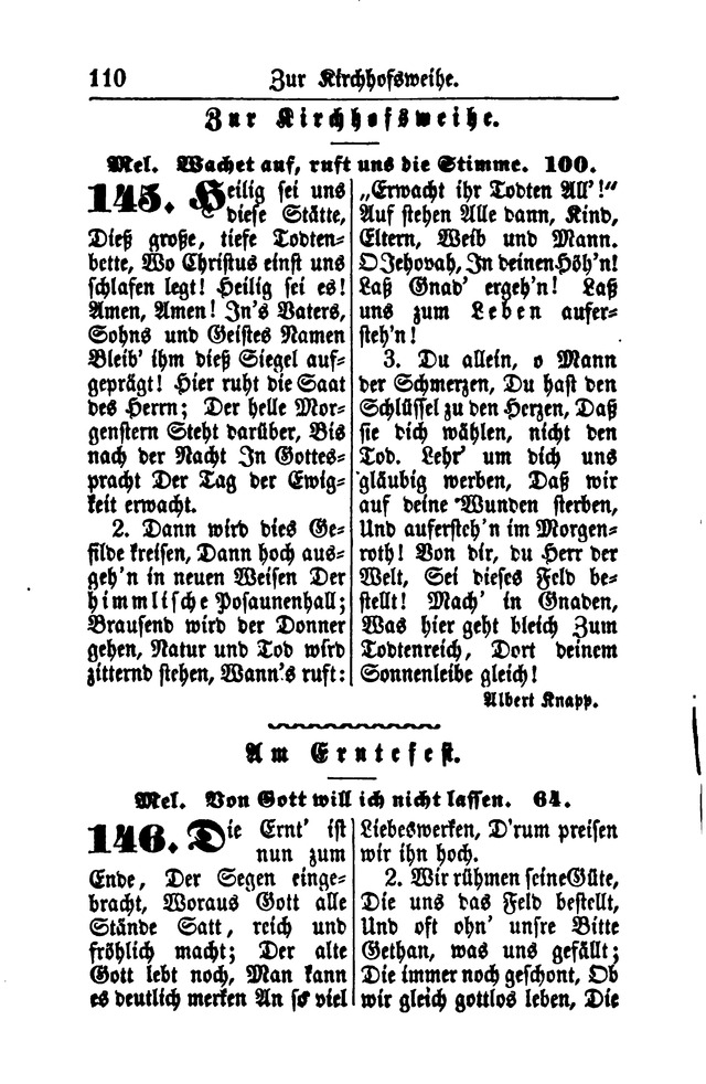 Gesangbuch für Gemeinden des Evangelisch-Lutherischen Bekenntnisses  page 110