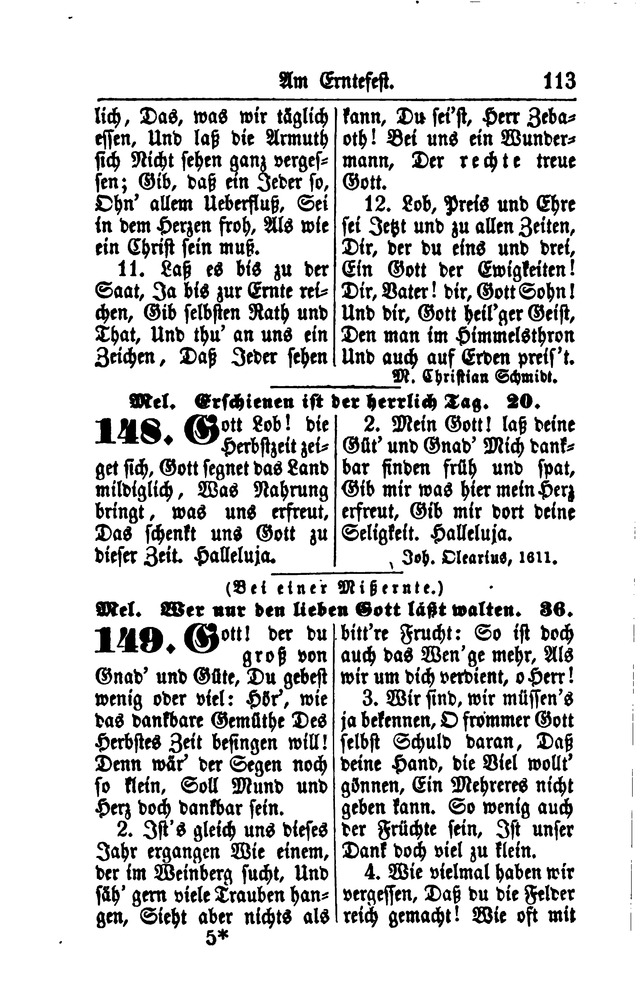 Gesangbuch für Gemeinden des Evangelisch-Lutherischen Bekenntnisses  page 113