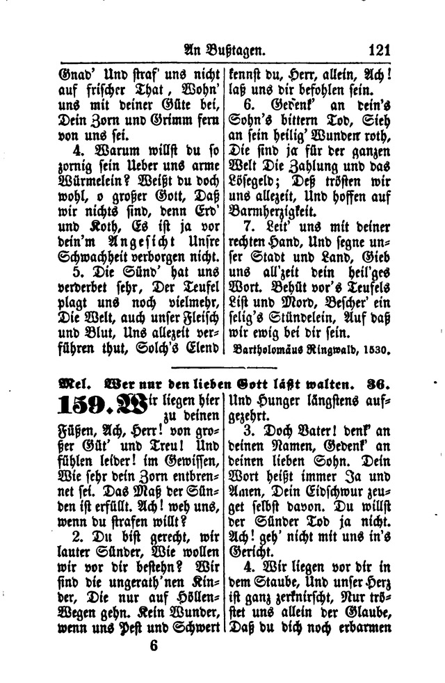 Gesangbuch für Gemeinden des Evangelisch-Lutherischen Bekenntnisses  page 121