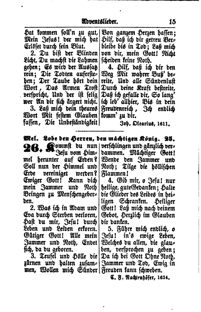 Gesangbuch für Gemeinden des Evangelisch-Lutherischen Bekenntnisses  page 15