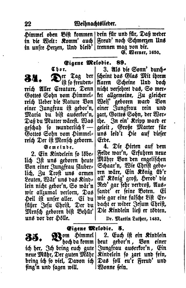 Gesangbuch für Gemeinden des Evangelisch-Lutherischen Bekenntnisses  page 22