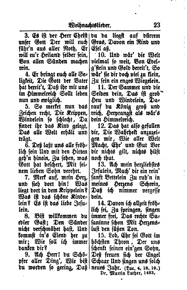 Gesangbuch für Gemeinden des Evangelisch-Lutherischen Bekenntnisses  page 23